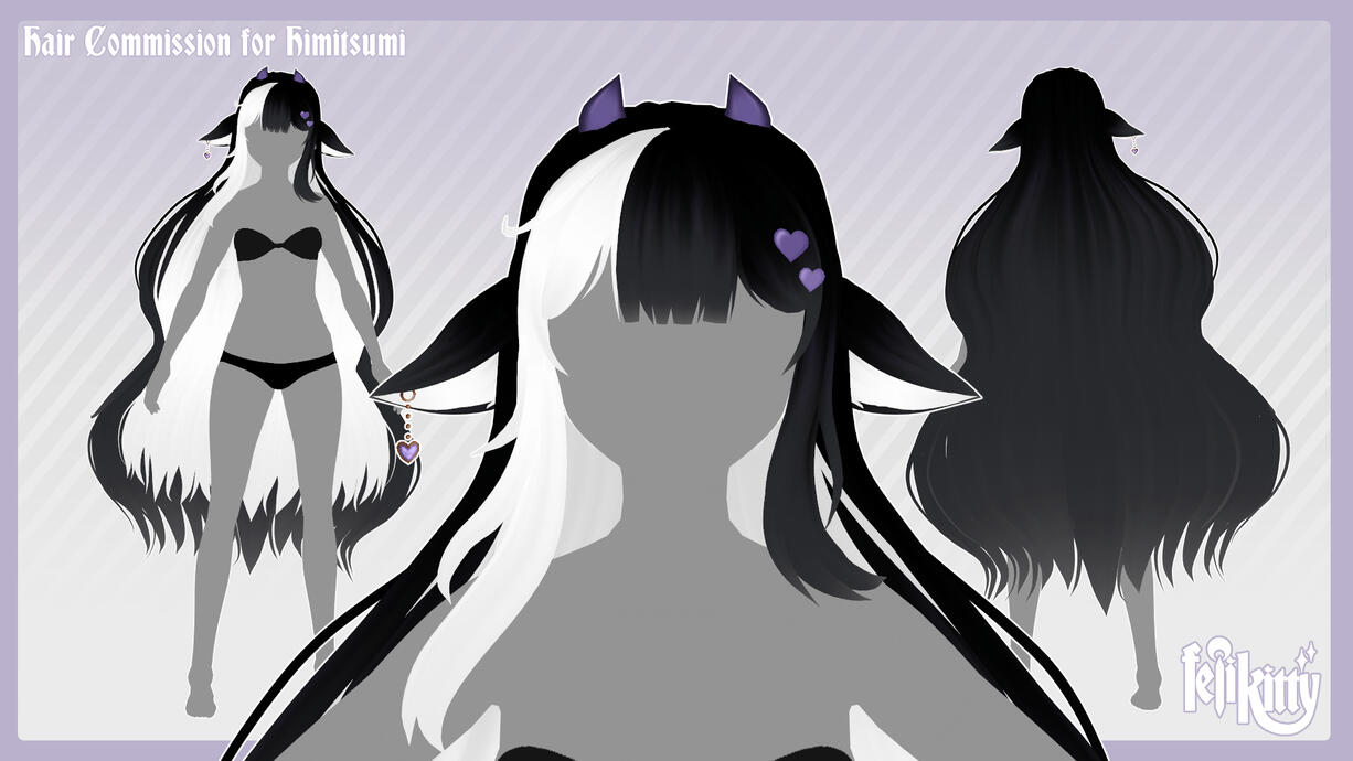 Himitsumi VRoid Hair Comission Himitsumi VRoid Hair Comission